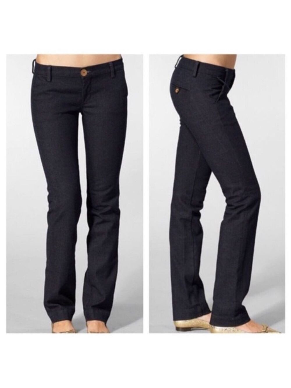 J Brand Bea Low Rise Straight Leg Jeans in Indigo Dark Blue, size 31